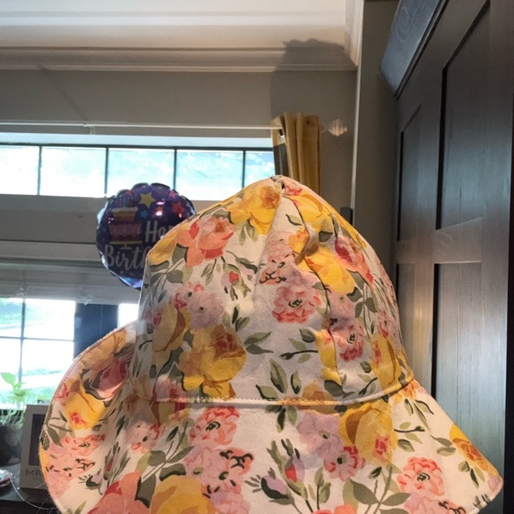 NEW Janie and Jack Floral Sun Hat – Size 2T-3T - Picture 3 of 5